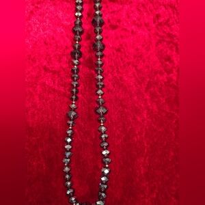Elegant Black Beaded Necklace